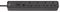 1153243300 - Ecolor FB 4 Gang Mains Extension Lead, 250V AC, 13A, 3m, Black/Black