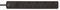 1153243320 - Ecolor FB 4 Gang Mains Extension Lead, 250V AC, 13A, 3m, Black/White
