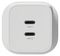 2PWC65W02G-UK - GaN USB Mains Charger, 2x USB C, 65W