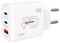 SKCH001065WPDEUCN - GaN USB PD Euro Fast Charger, 65W, 3 Port, 1x USB A, 2x USB C
