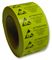 L5103 - 38 x 76mm Attention Handling ESD Self Adhesive Black/Yellow High-Visible Label