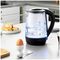 EK3987P - 2.2kW Illuminating Glass Kettle with Blue LED Lights, 1.7L