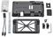 SMT2YLB - Raspberry Pi 7" Touchscreen Case with Building Block Studs, Black