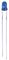PSG91836 - 3mm Blue LED, Diffused, 18mA, 3.2V, Pack of 10