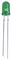 PSG91869 - 5mm Pure Green LED, Diffused, 18mA, 3.2V, Pack of 100