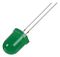 PSG91890 - 10mm Pure Green LED, Diffused, 18mA, 3.2V, Pack of 5