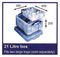 21C+6T+12T - 21L Multi-Use Clear Storage Box with Lid - 450mm x 350mm x 200mm