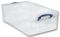 50C - 50L Multi-Use Clear Storage Box with Lid - 230mm x 440mm x 710mm