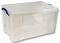 84C - 84L Multi-Use Clear Storage Box with Lid - 380mm x 440mm x 710mm