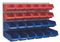 D01971 - Wall Mounted Louvred Storage Panel with 24 Bins