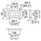 D0941K-NLT4 - Medium Dish Punched for 2x Neutrik Square G-Series Speakon Connectors 13mm Black