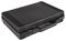 K45.079.GPB - Black Polypropylene Briefcase Storage Case with Foam Insert - 78mm x 327mm x 264mm