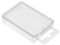 B2 - Clear Plastic Storage Box with Hang Tab - 15mm x 47mm x 65mm