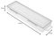 F2 - Clear Plastic Storage Box with Hang Tab - 35mm x 70mm x 245mm