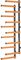 WRA001 - Wood Rack Wood Store Wall Mounted Storage System - 6 Levels