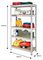 CSM5150S - 5 Shelf 150kg Boltless Shelving Unit, Silver