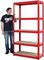 CSM5350RP - 5 Shelf 350kg Boltless Shelving Unit, Red