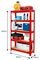 CSM5150RP - 5 Shelf 150kg Boltless Shelving Unit, Red