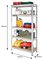 CSM5350S - 5 Shelf 350kg Boltless Shelving Unit, Silver