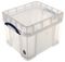 35CXL CLEAR - 35L XL Multi-Use Vinyl Records Clear Storage Box with Lid - 480mm x 390mm x 345mm