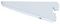 AR-B120-WH - 120mm Twin Slot Shelf Bracket, White