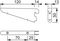AR-B120-WH - 120mm Twin Slot Shelf Bracket, White