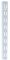 AR--U430-WH - 430mm Twin Slot Shelving Upright, White