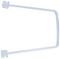 AR-FB150 - 150mm x 120mm Twin Slot Flexible Shelving Book End, White Pair
