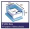 9L CLEAR - 9L Multi-Use Clear Storage Box with Lid - 395mm x 255mm x 155mm