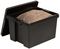 445140 - 45L Bam Box Heavy Duty Recycled Storage Box with Lid, Black - 320mm x 400mm x 500mm