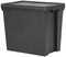 445120 - 92L Bam Box Heavy Duty Recycled Storage Box with Lid, Black - 520mm x 400mm x 600mm