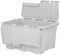 444750 - 54L Upcycled Croc Box with Hinged Lid, Soft Grey - 310mm x 435mm x 600mm