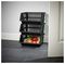 H15706 - 35cm Stacking Storage Basket, Black