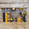 BM-DW20-YLW-6 - Battery Storage Mounts for DeWalt 18V & 54V FlexVolt Power Tool Batteries - Yellow, 6 Pack