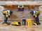 BM-DW20-YLW-6 - Battery Storage Mounts for DeWalt 18V & 54V FlexVolt Power Tool Batteries - Yellow, 6 Pack