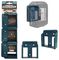 BM-MK18-BLU-6 - Battery Storage Mounts for Makita 18V LXT Power Tool Batteries - Blue, 6 Pack