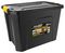 TL205 - 60L Heavy Duty Polypropylene Storage Box with Clip on Lid - 405mm x 580mm x 380mm