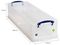 22L - 22L Multi-Use Clear Storage Box with Lid - 155mm x 255mm x 800mm