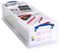 22L+2TRAYS - 22L Multi-Use Clear Storage Box with Lid & 2x Plain Insert Trays - 155mm x 255mm x 800mm