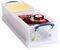 22L+2TRAYS - 22L Multi-Use Clear Storage Box with Lid & 2x Plain Insert Trays - 155mm x 255mm x 800mm
