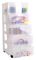 5X19CL - 5x 19L Drawers Clear Shelving Storage Organiser Tower with Castors - 925mm x 420mm x 395mm