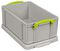 9RDG - 9L Grey Recycled Multi-Use Storage Box with Lid - 155mm x 255mm x 395mm