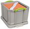 35RDG - 35L Grey Recycled Multi-Use Storage Box with Lid - 310mm x 390mm x 480mm