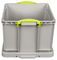 42RDG - 42L Grey Recycled Multi-Use Storage Box with Lid - 310mm x 440mm x 520mm