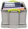 42RDG - 42L Grey Recycled Multi-Use Storage Box with Lid - 310mm x 440mm x 520mm