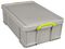 50RDG - 50L Grey Recycled Multi-Use Storage Box with Lid - 230mm x 440mm x 710mm
