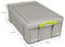50RDG - 50L Grey Recycled Multi-Use Storage Box with Lid - 230mm x 440mm x 710mm