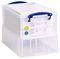 9CXXL - 9L XXL Multi-Use Clear Storage Box with Lid - 245mm x 250mm x 395mm
