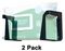 OM-WH-BLK-2 - Cleaning Wipes Storage Holder Mounts - Black, 2 Pack