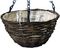 HB12R - 12" Dark Rattan Hanging Basket